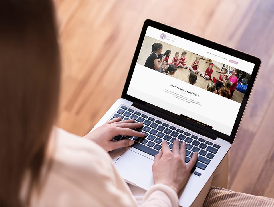 Web design for Kempston Rural Dance feature image 1a