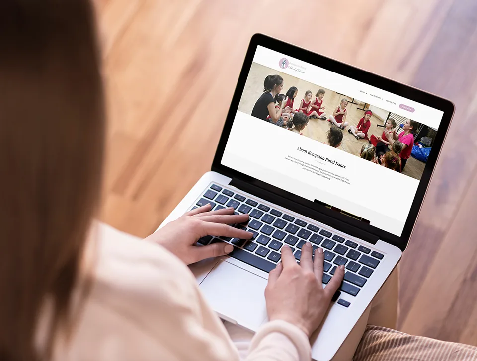 Web design for Kempston Rural Dance feature image 1a