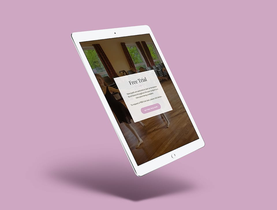 Web design for Kempston Rural Dance feature image 3