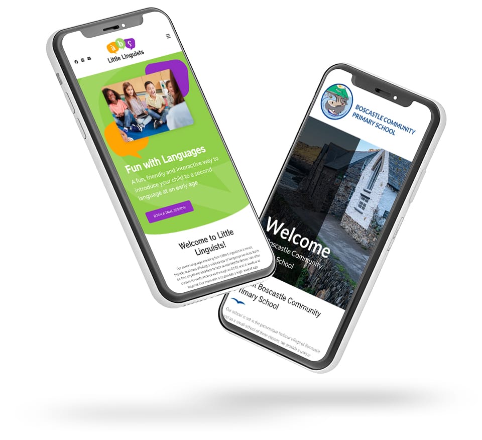 Responsive web design for schools and learning providers