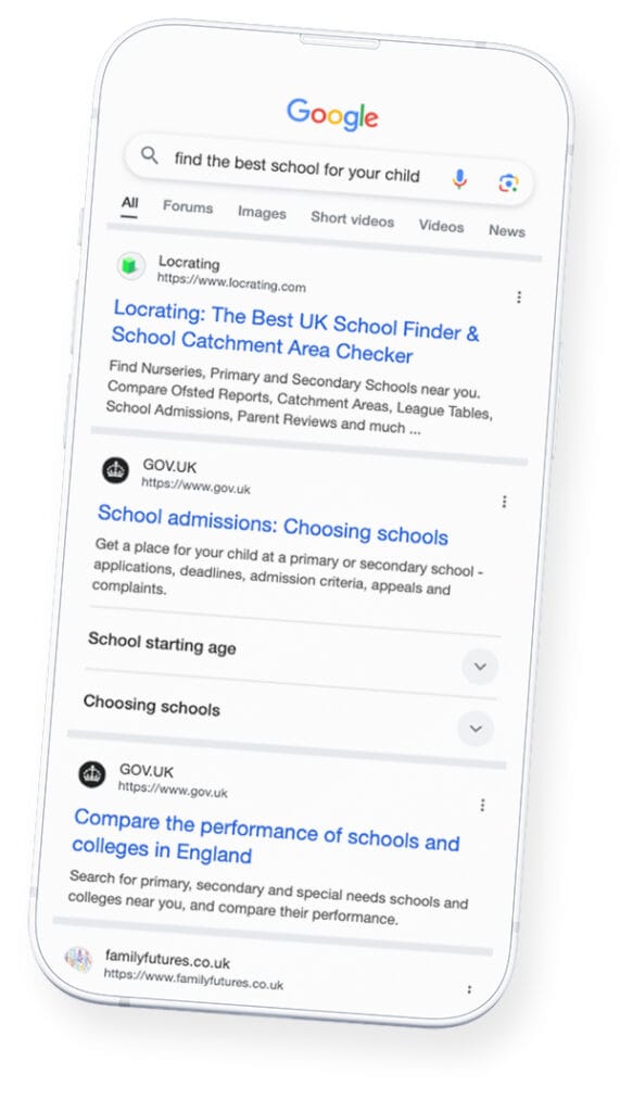 SEO for schools and learning providers