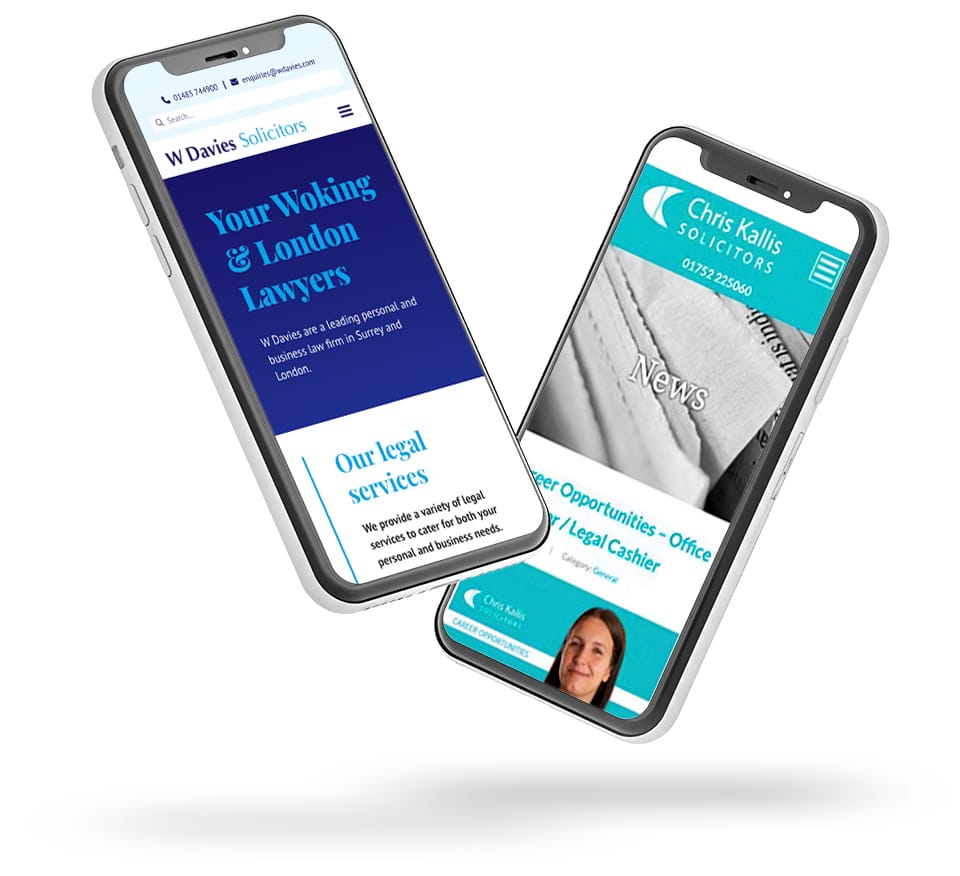 Web design for legal services