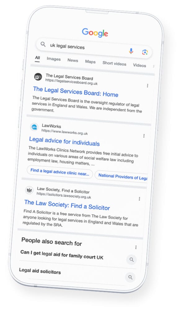 website seo for legal services